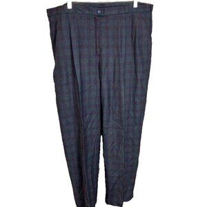 Givenchy Size 20W Women's Blue Dress Pants  Pockets Straight Leg 40x29 Vintage